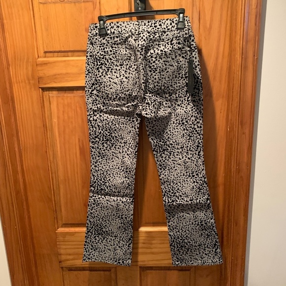 Rag & Bone Grey Cheetah Hana Cropped Jeans size 24 NWT - Picture 3 of 7